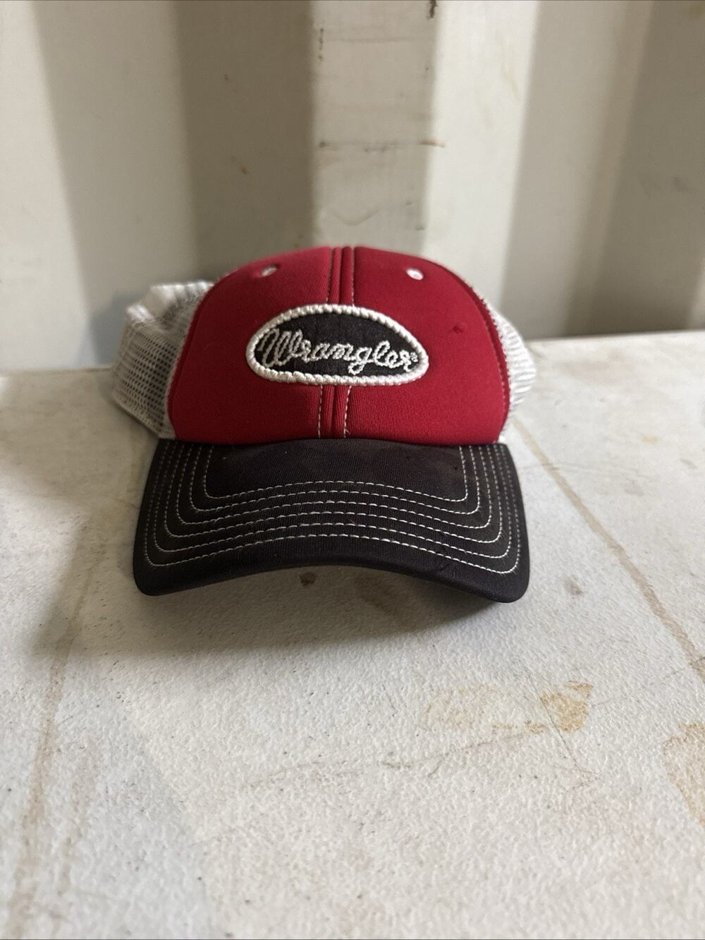Wrangler Men's Mesh Back Trucker Snap Back Cap Hat Adjustable Ballcap